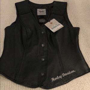 Harley Davidson leather vest